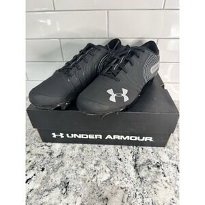NEW! Under Armour Nitro Low MC Cleats Mens SIZE 11.5( 3000182-001 ) Black/Silver